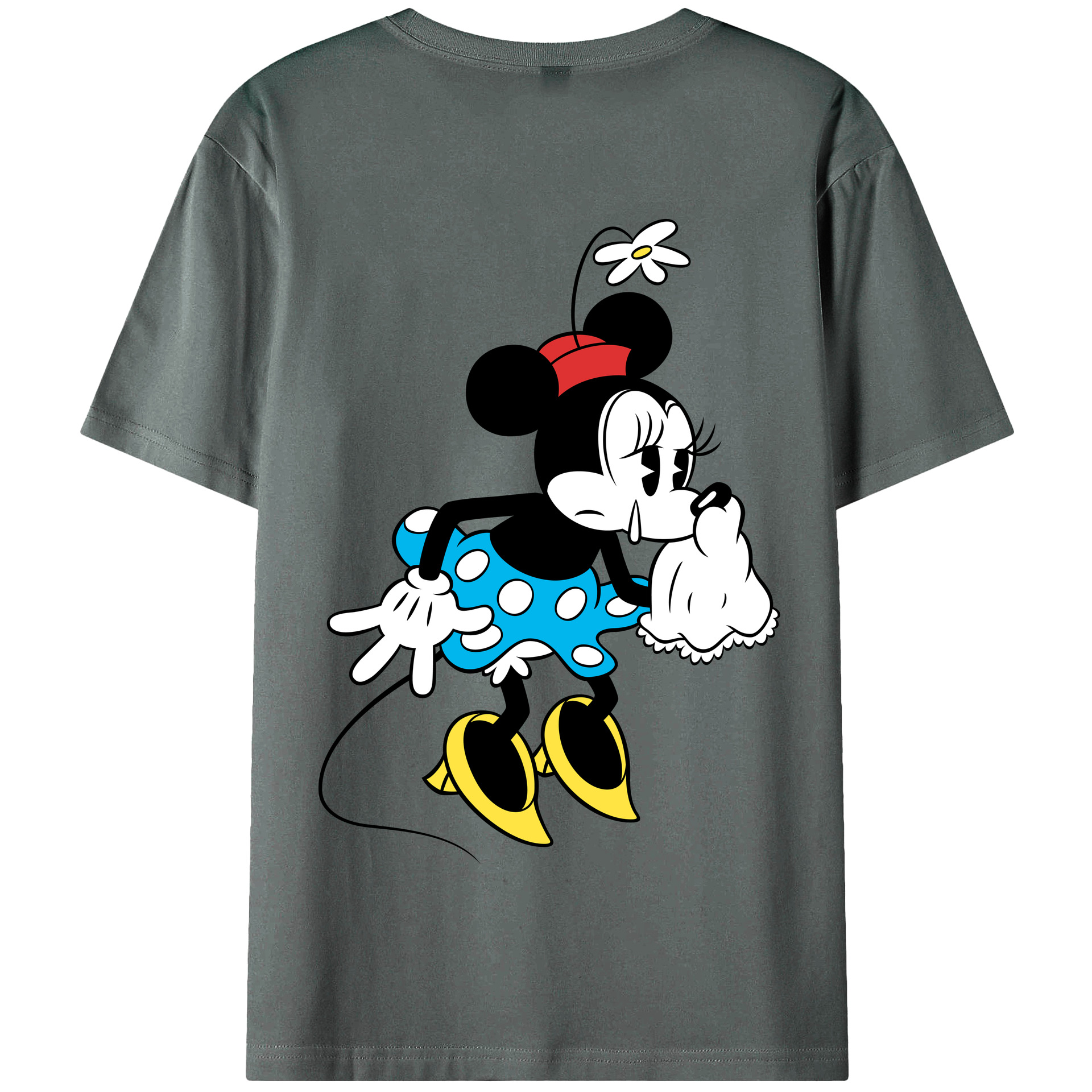 （画像用） ミッキーマウス Mickey Mouse 綿100％半袖Tシャツ（背面プリント）